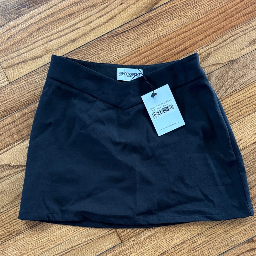 Princess Polly Elegant Black Mini Skirt